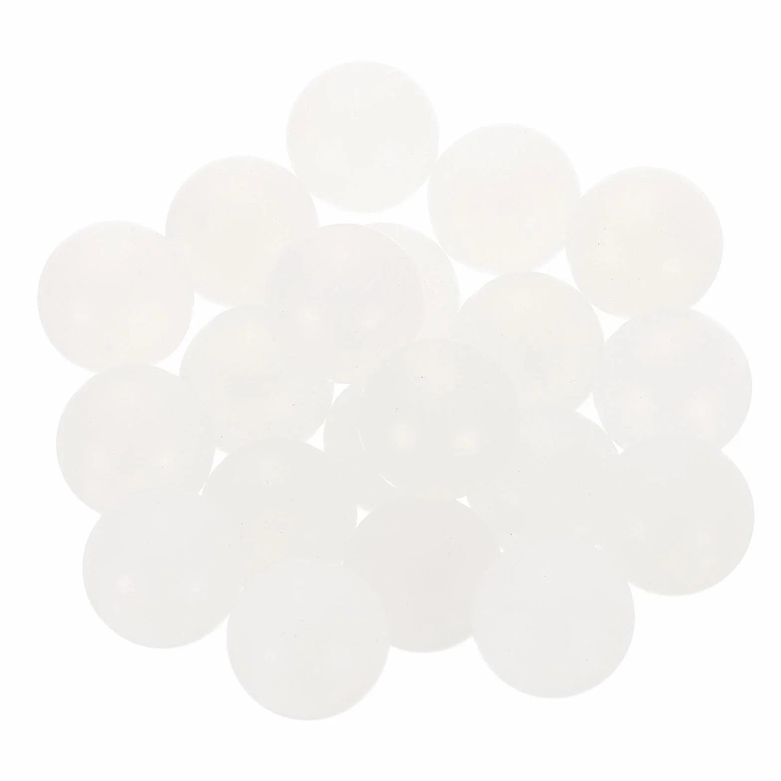 QUARKZMAN 20pcs Sfere Di Cuscinetto In Plastica PP 20mm Sfere Solide In Plastica, Sfera Di Cuscinetto Di Precisione, Bianco