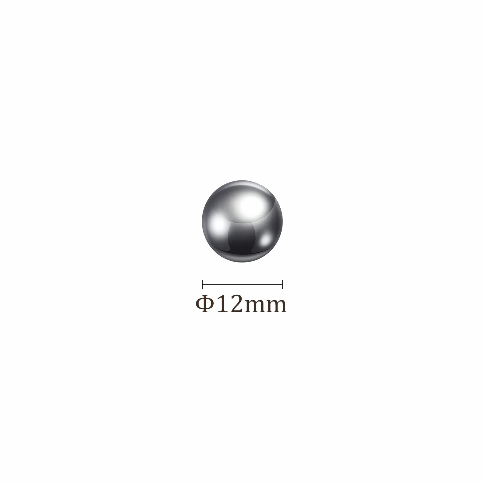 50pz Precisione Sfere - [12mm] Acciaio al Carbonio per Cuscinetti Valvole Uso, Solido