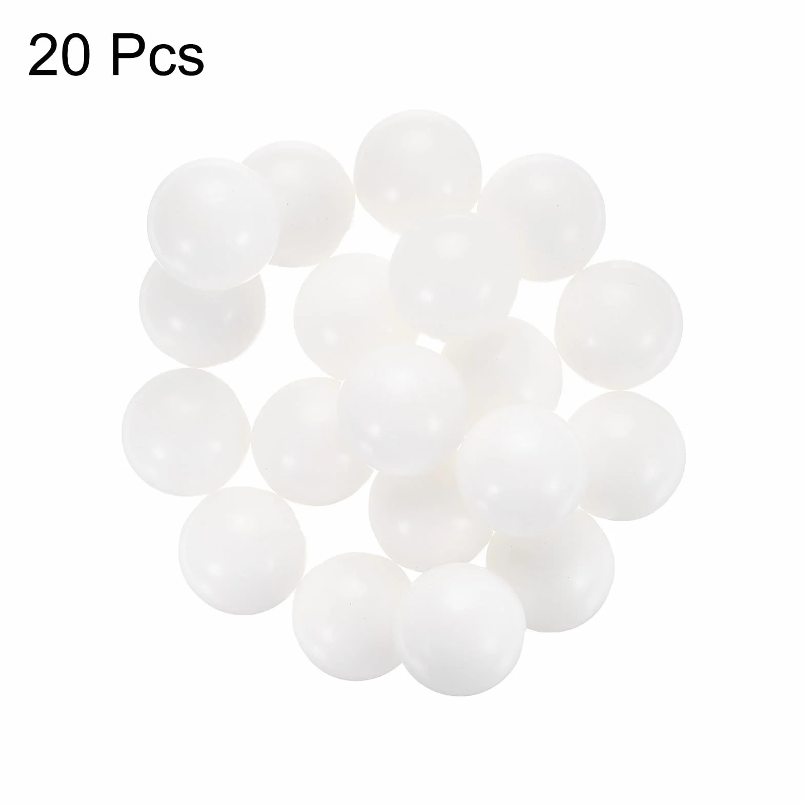 QUARKZMAN 20pz Sfere di Cuscinetto in Plastica Pom da 20mm, Sfere per Cuscinetti in Plastica Solida, Sfere Pom di Precisione