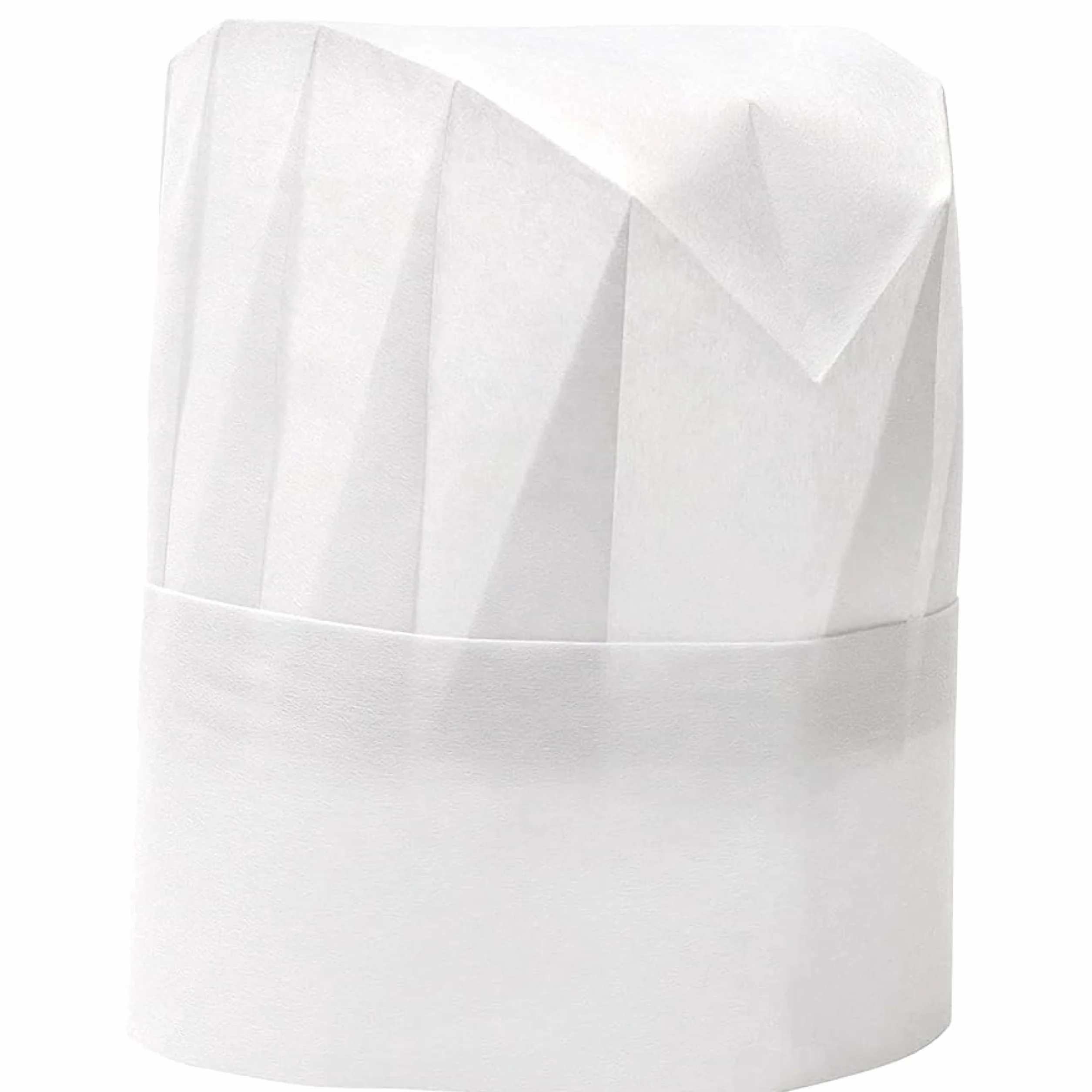 Cappelli da Cuoco Bianchi di Carta, Pacco da 24, Regolabili 50-56 cm