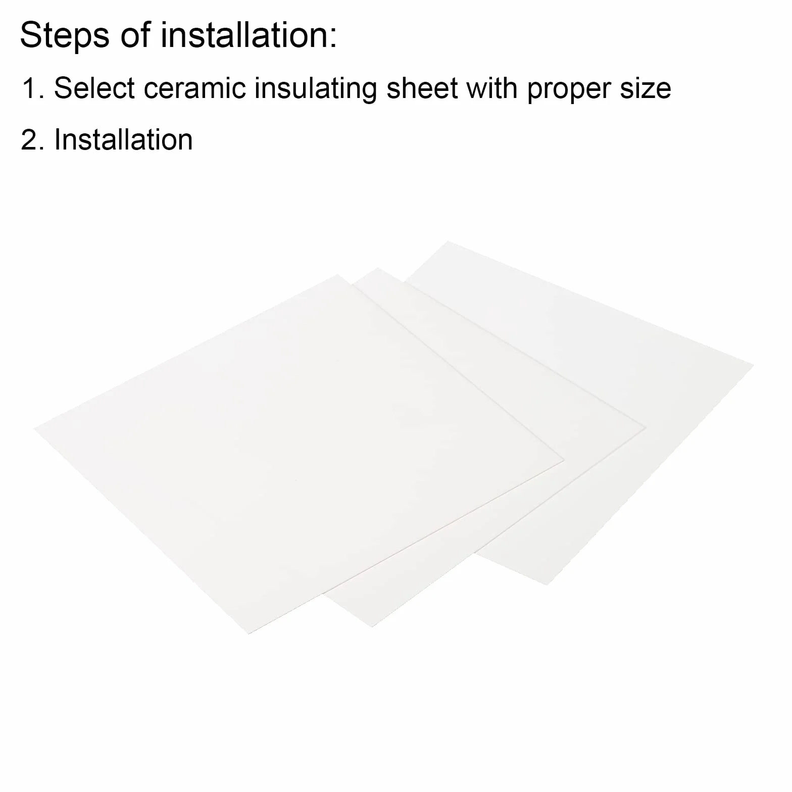 PATIKIL Allumina Ceramica Lastra Quadrato Raffreddamento Imbottitura Isolante Lastra 3pz Alta Durezza per MOS Transistor 100x100x0.5mm(4x4x0.02")