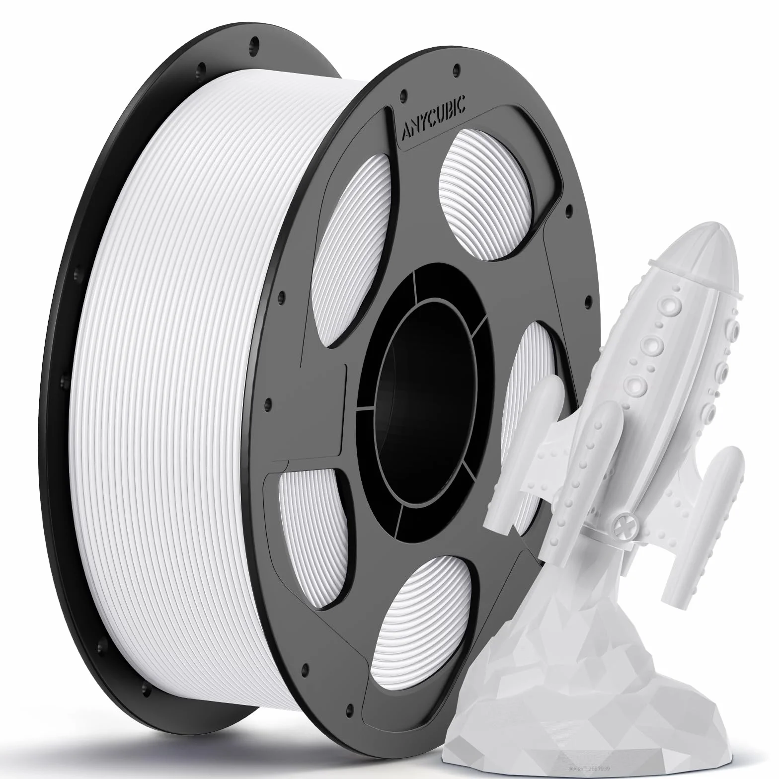 ANYCUBIC Filamento PETG 1 kg 1,75 mm, Elevata Resistenza alle Temperature, Premium Engineering PLA Alternativo, bianco
