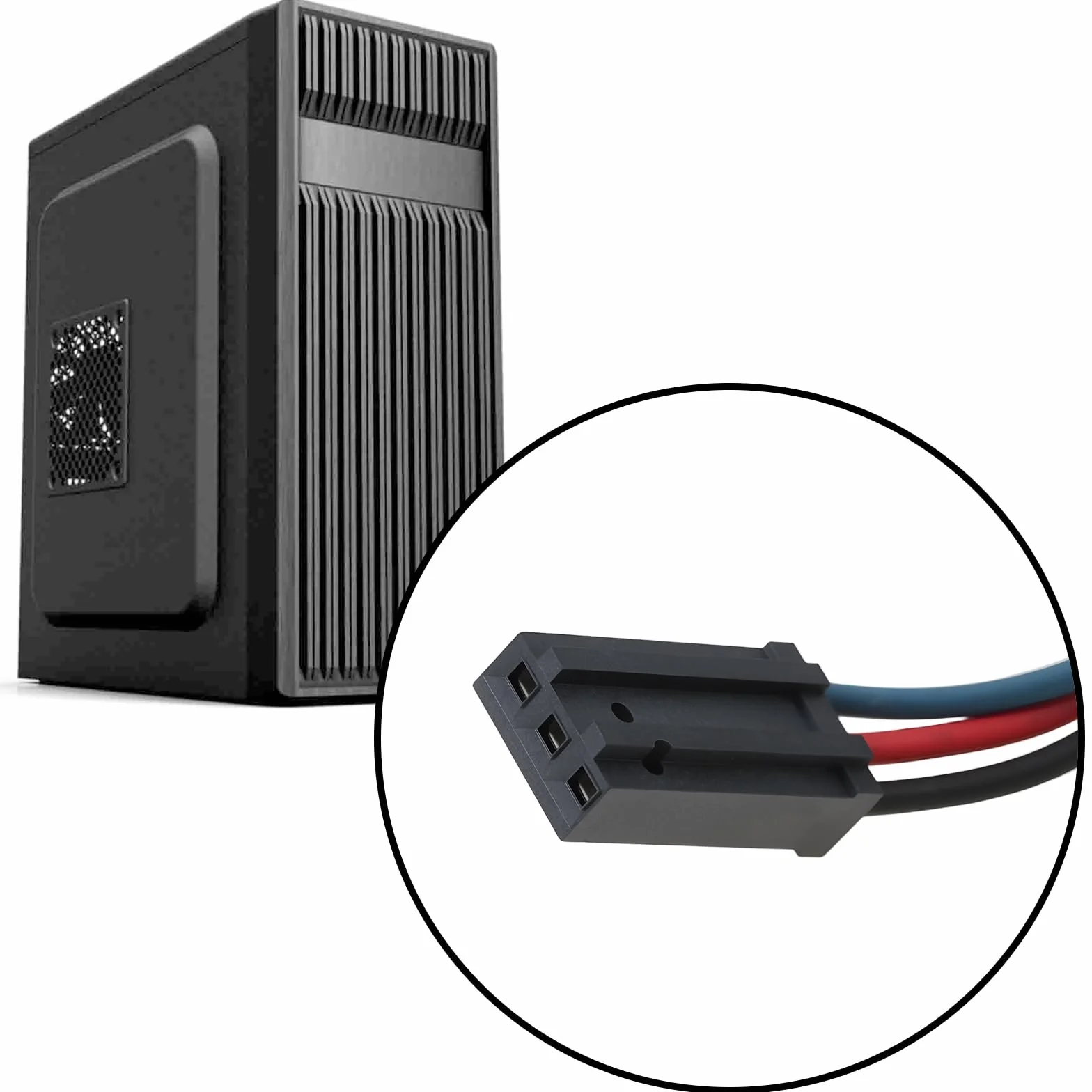 ECSiNG Ventola di raffreddamento a 3 pale senza spazzole DC 48 V 0,09 A 80 x 80 x 25 mm per alimentatore server compatibile con EFB0848SH