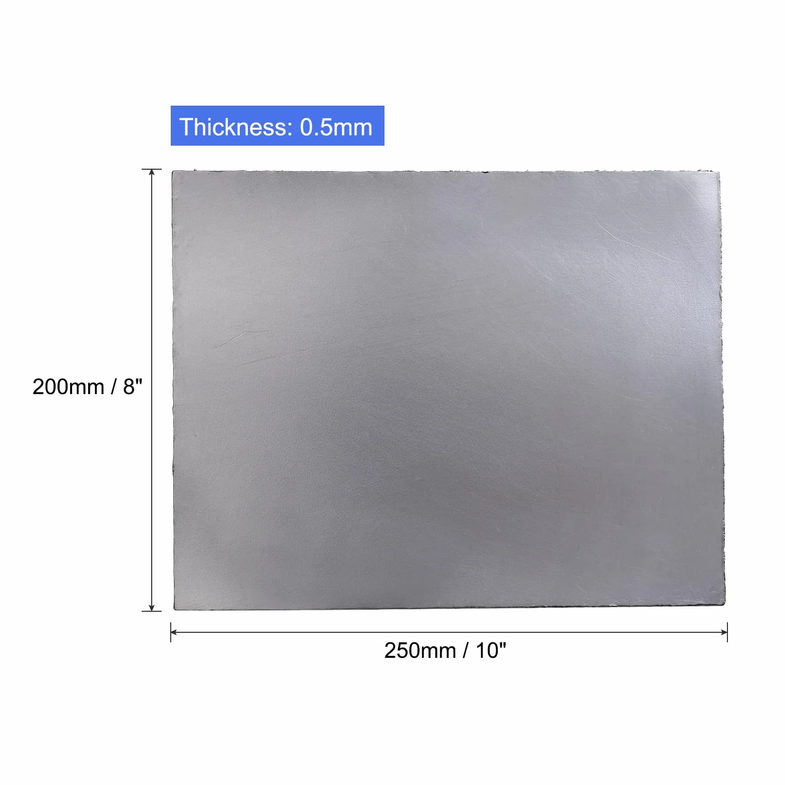 PATIKIL Grafite Pellicola Flessibile Guarnizione Foglio 250x200x0.5mm 2pz