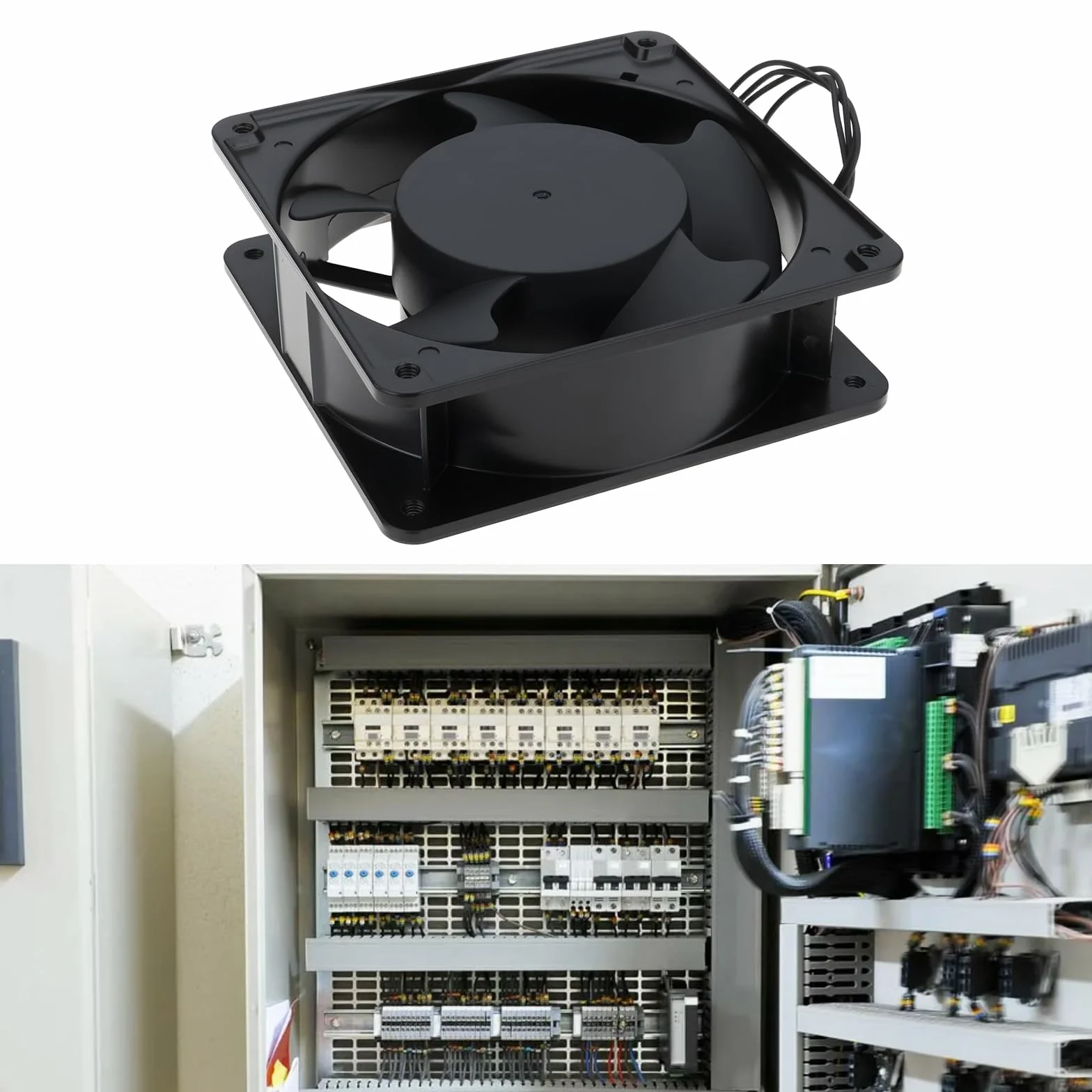 Ventola di Raffreddamento Assiale A 2 Pin 220-240 V 0,12 A 20 W 12038B2HL Adatta per Quadri Elettrici Industriali Saldatrici