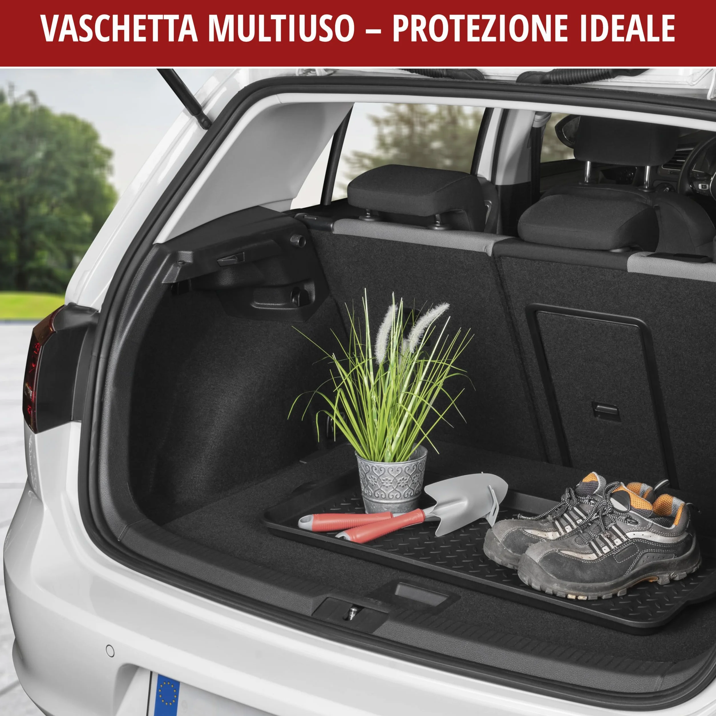 WALSER Safetray Cassetto Multifunzione Plastica 77x35x3 cm Nero
