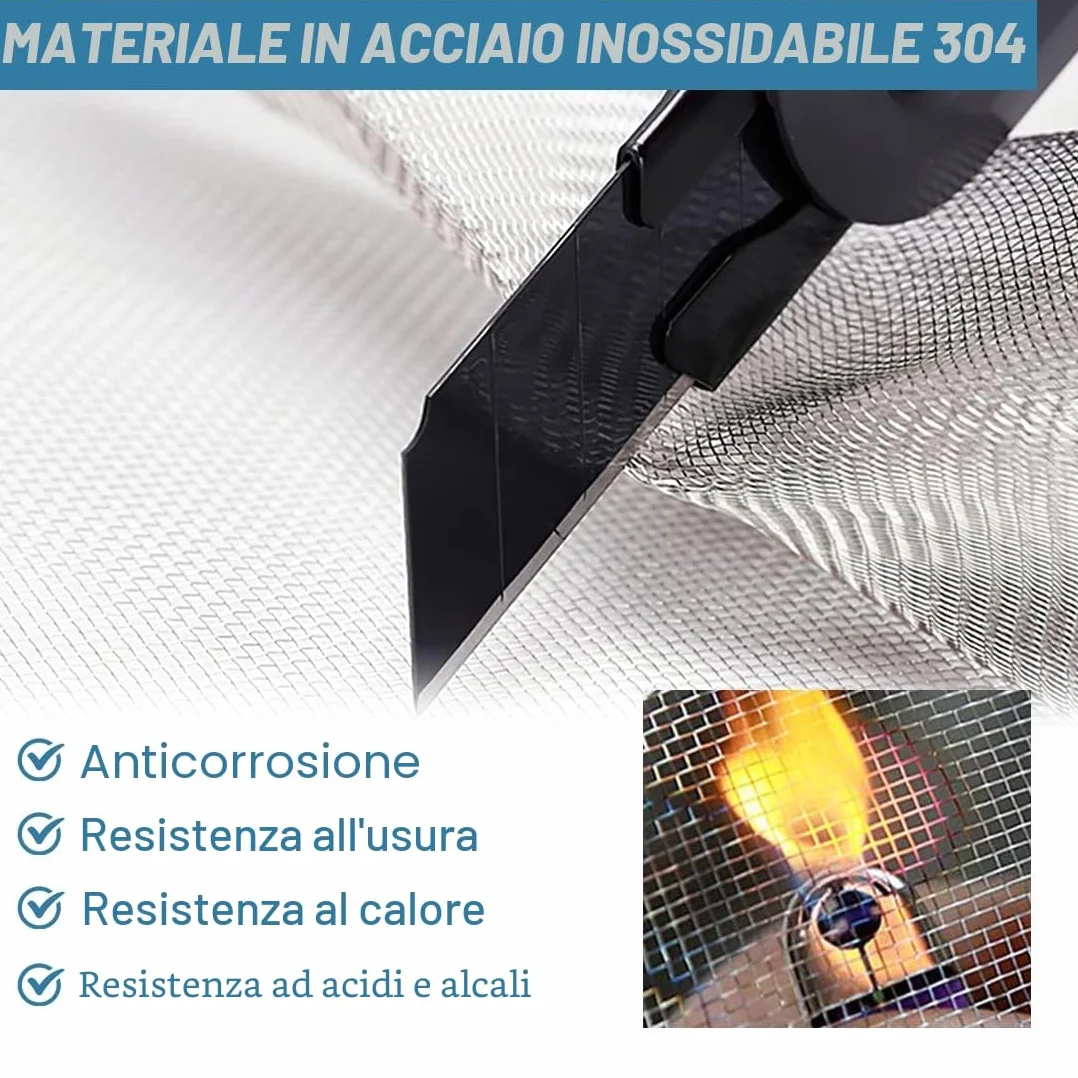 Sito z nierdzewnej siatki 304 2m x 40cm filtr przeciw gryzoniom i owadom