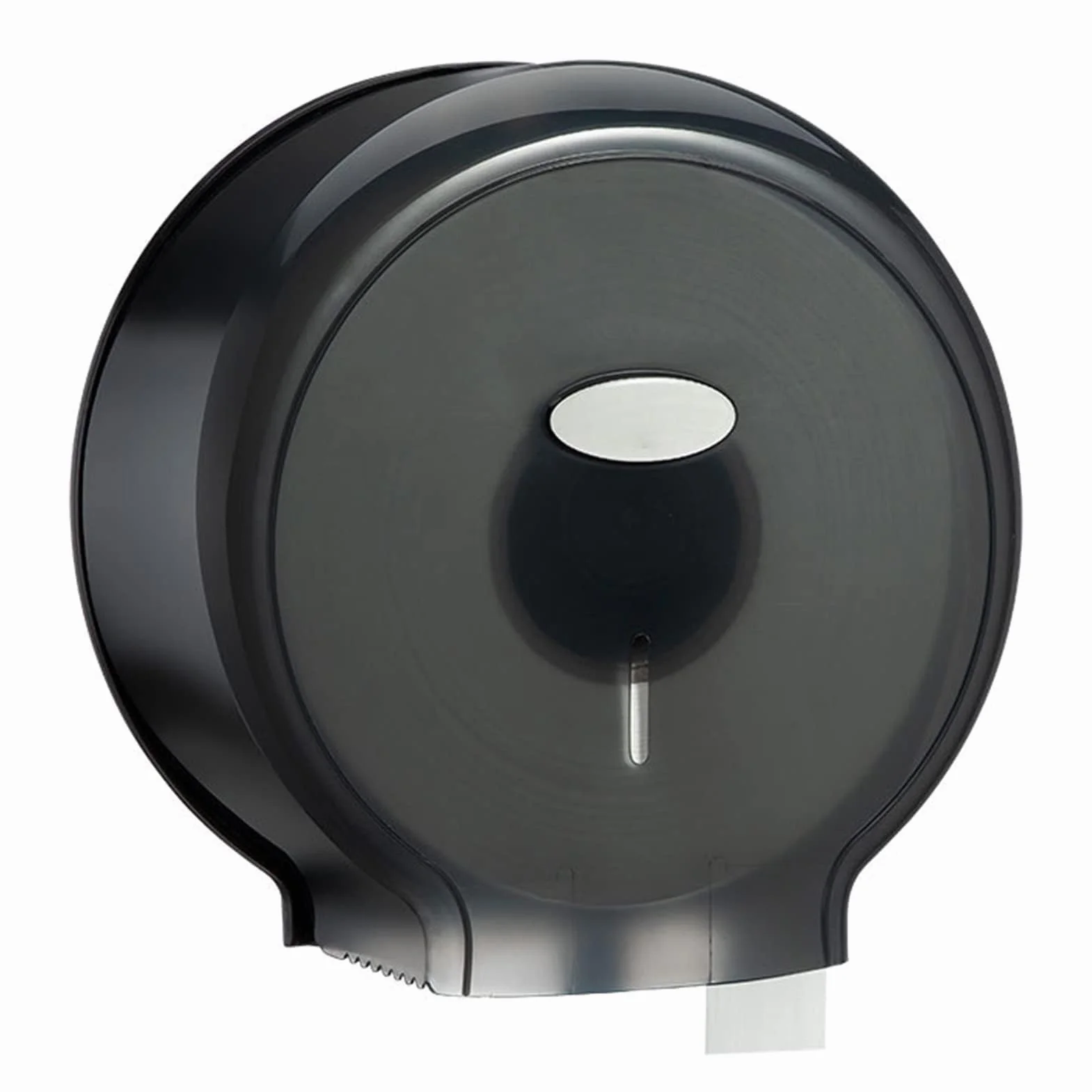 HERCHR Dispenser Carta Igienica a Parete, Jumbo Rotolo Singolo, Diametro Inferiore 24 cm Nero