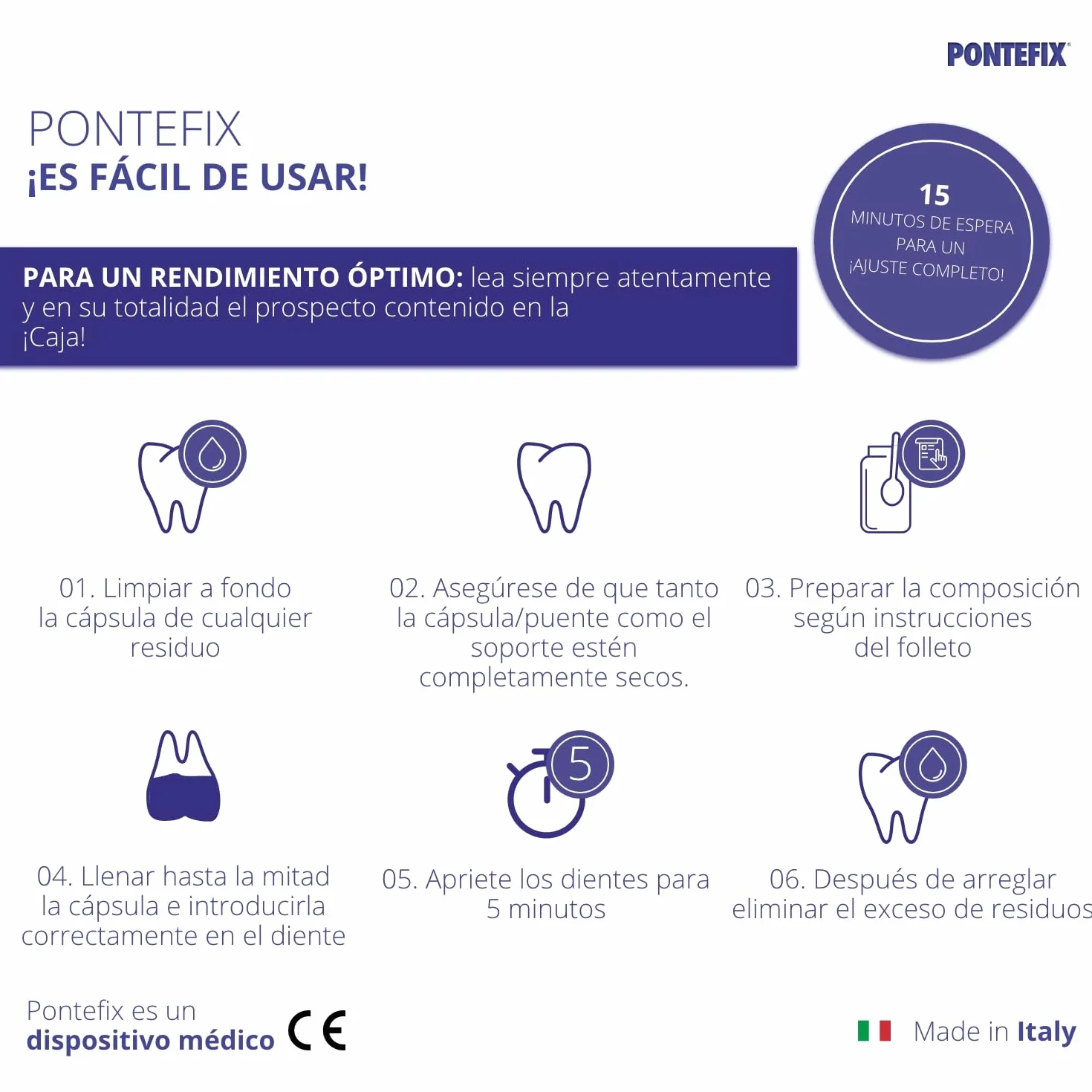 Cemento Dentale per Fissare Ponti, Capsule Dentali e Denti Pivotanti